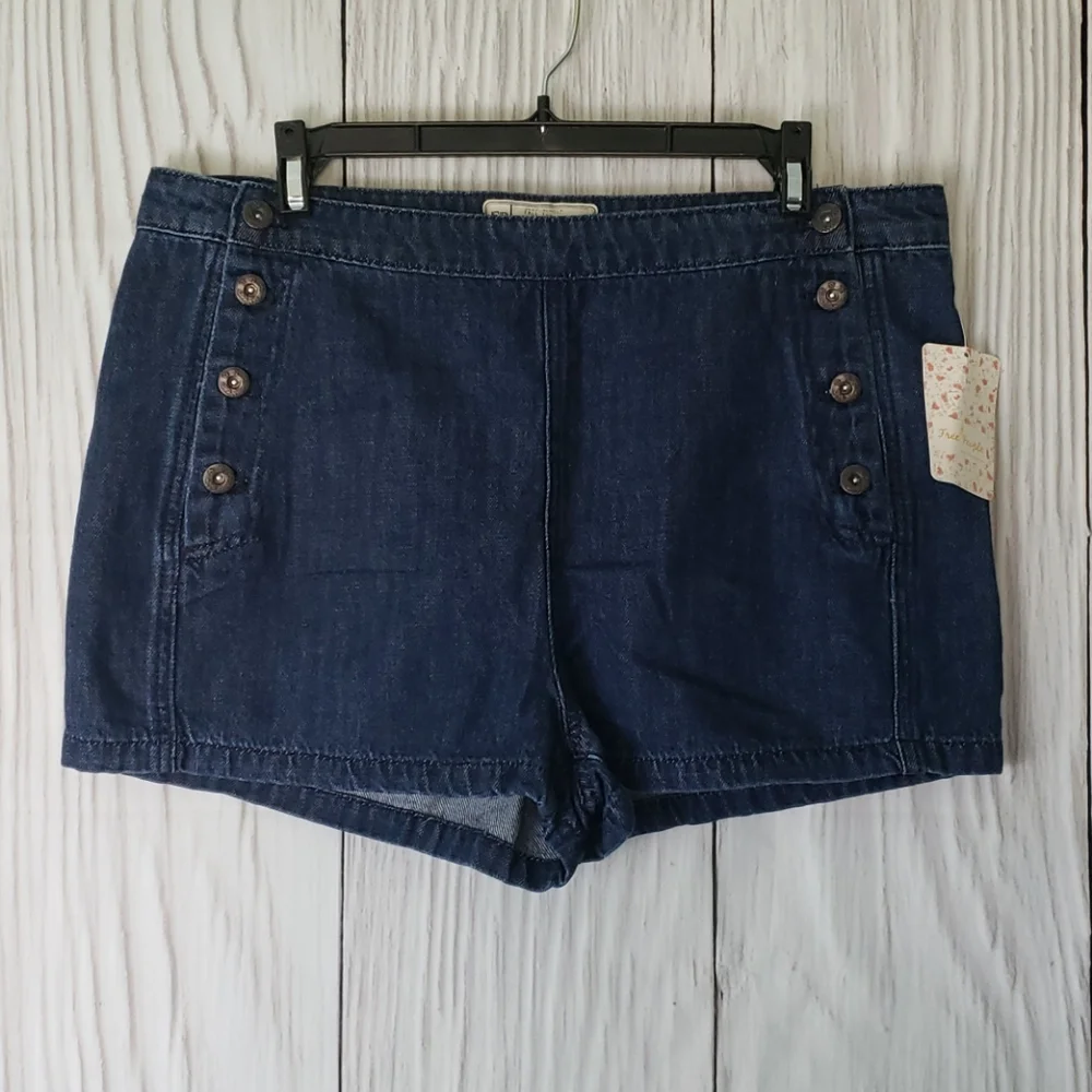Free people lumineer sailor Jean short pinup retro vintage